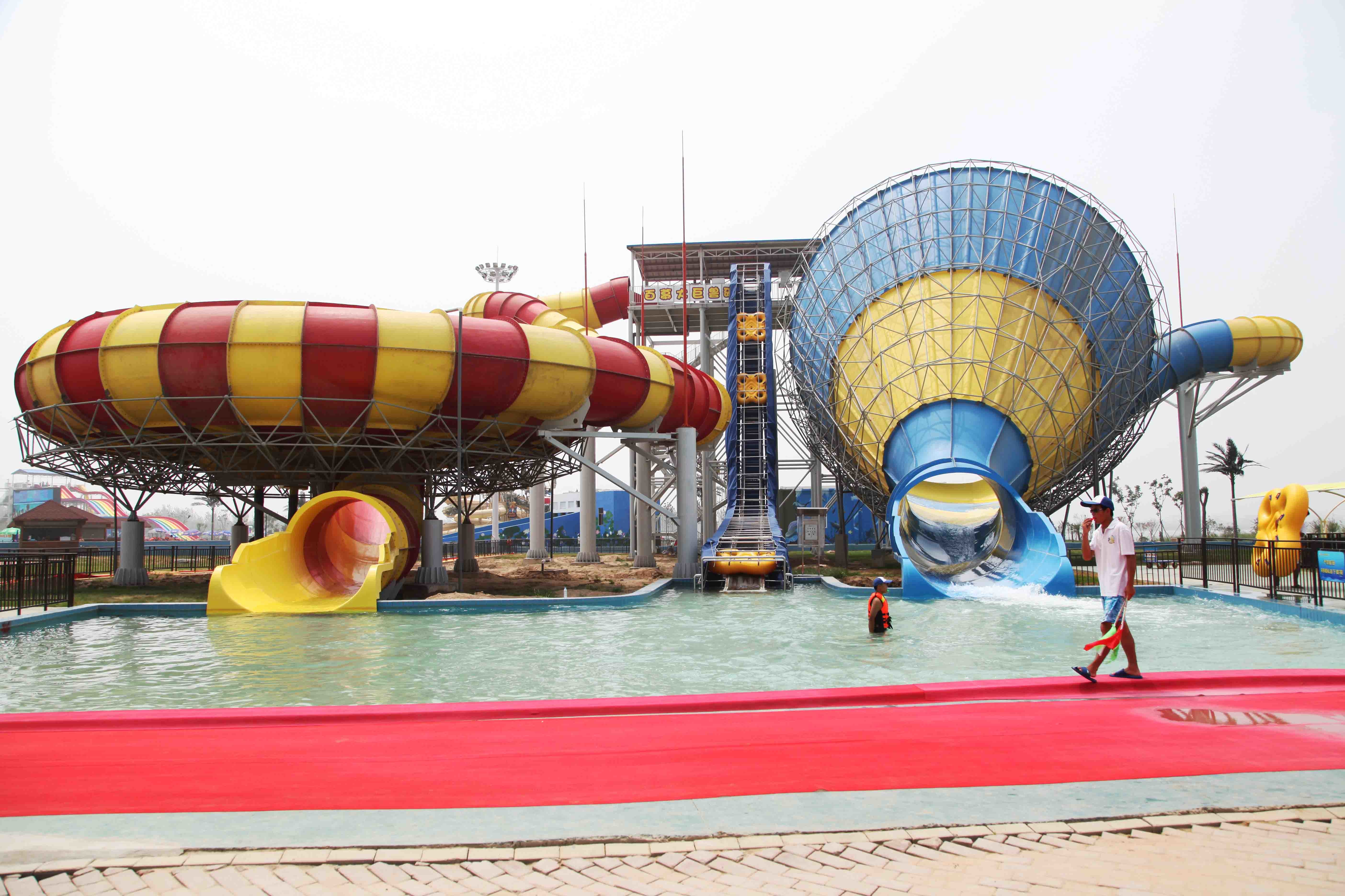 Best combination fiberglass water slides for aquatic park , Speed Water Slide for Water Park