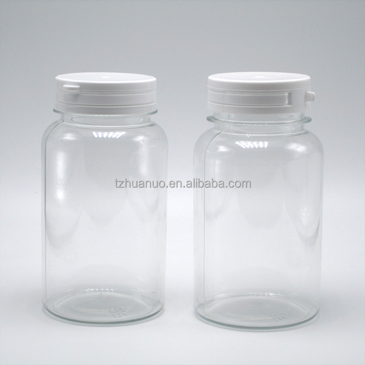 Round Shape 220ml PET Plastic Bottle with Tear-Off Cap Custom Label Printing Service