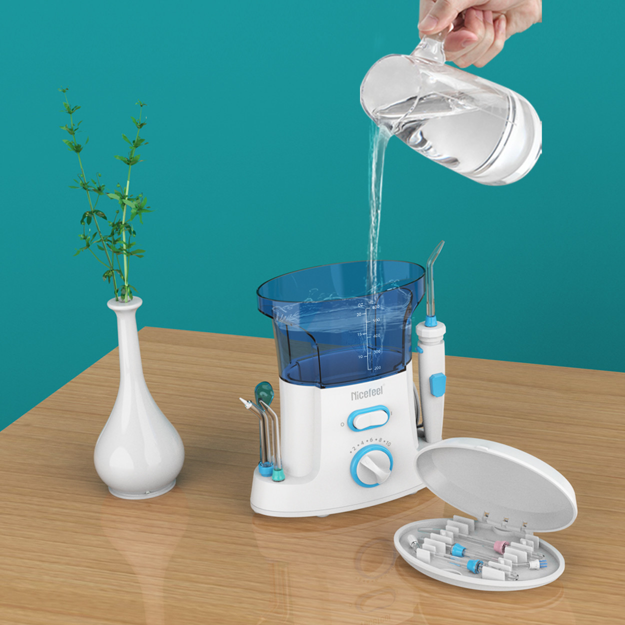 Oralginal 600ml Electric Water Jet Dental Floss 10+ Working Mode
