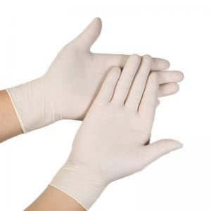 China OEM ODM Powderless Latex Gloves / Latex Disposable Gloves Large wholesale
