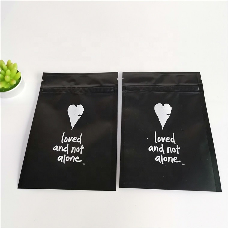 Custom printed zip lock jewelry bracelet packaging zipper bag small plastic bag with one side clear