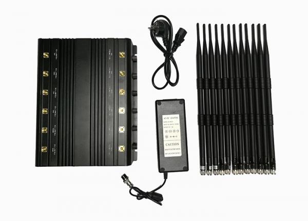 Quality 12 Bands High Power Adjustable Stationary Electronic Jamming Device 2 watts Jammer for sale