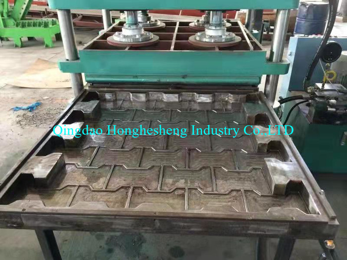 Rubber Floor Tile Making Machine Rubber Tile Vulcanizing Press Machine For Moulding