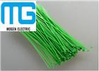 Green / White Nylon Cable Ties , Plastic Tie Wraps 6 Inch 3 X 150mm Size
