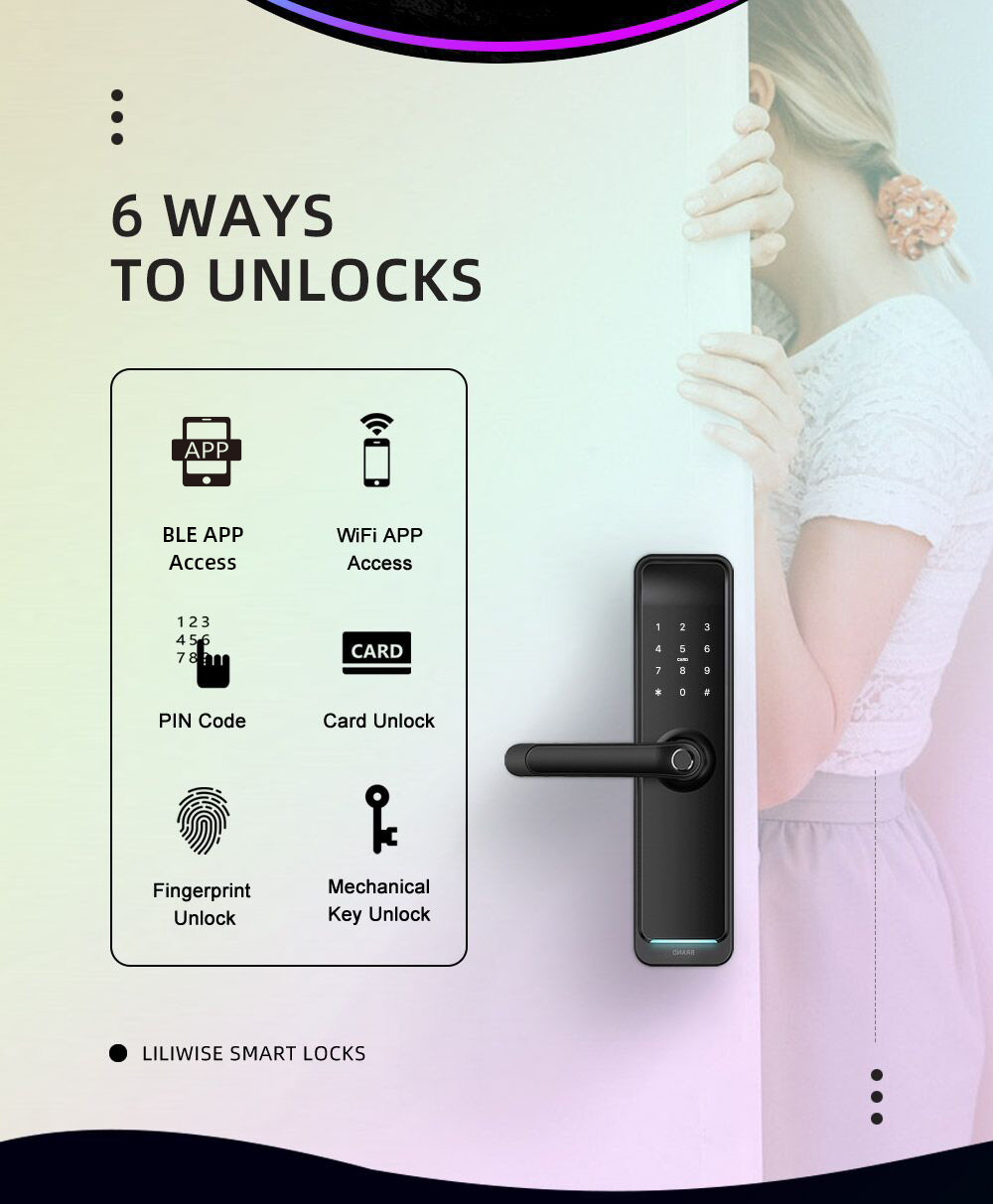 Safe Password FPC Fingerprint Smart Digital Keypad Door Lock IP65