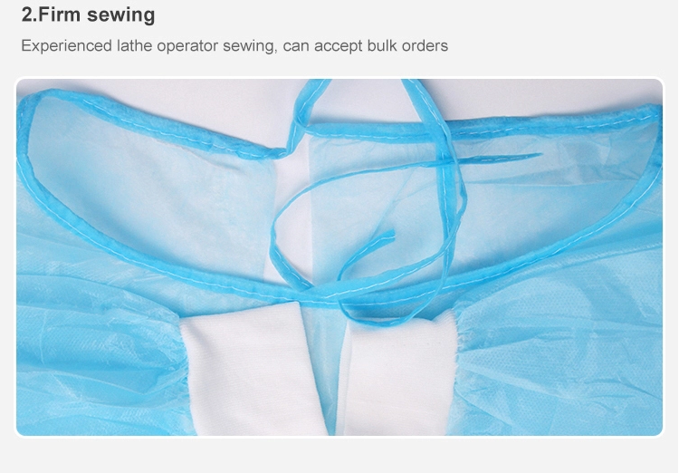 spunbonded polypropylene Disposable Isolation Gown XL 130*150cm