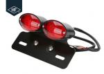 5 Wire Led Aftermarket Motorcycle Lights Rear Stop Brake PlateTaillights For