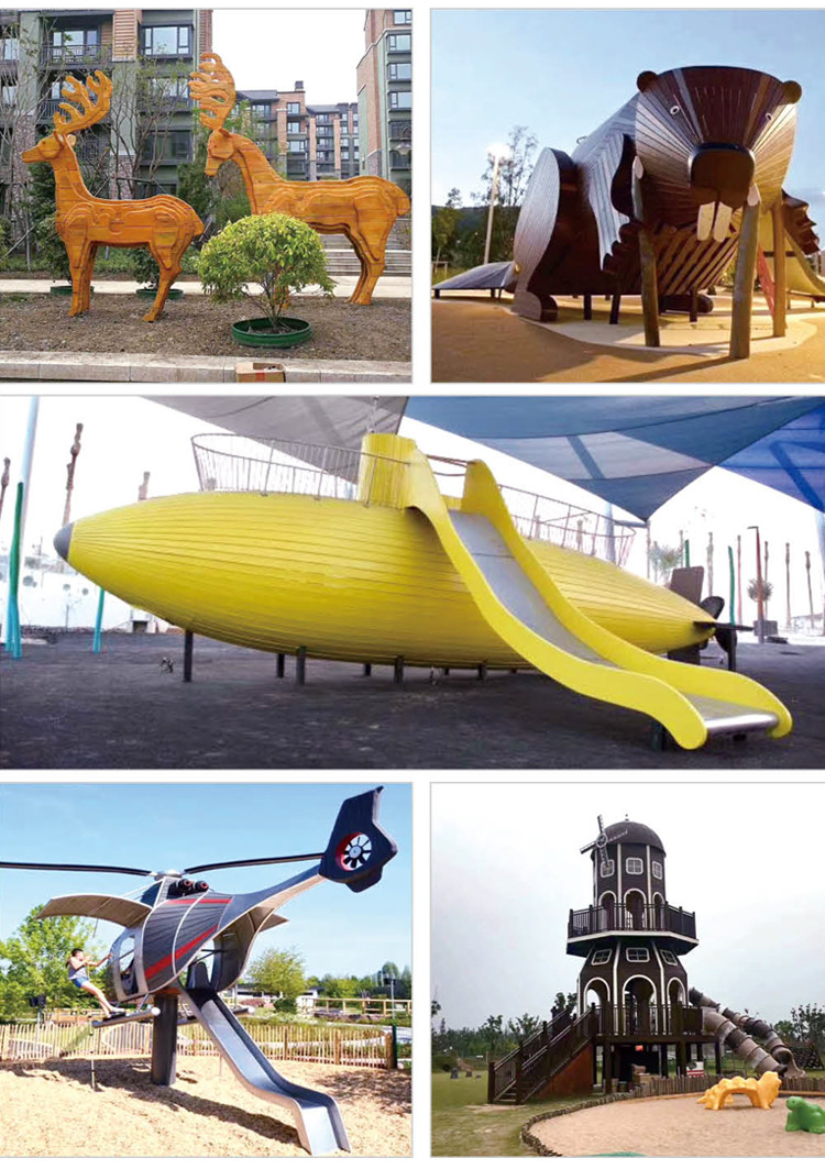 Different Combinations Adventure Playground Equipment , Outdoor Playground Equipment