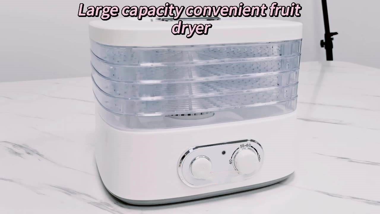 Good MOQ Hot sales Mechanical 5 trays home fruit dryer adjustable temperature vegetable fruit food dehydrator