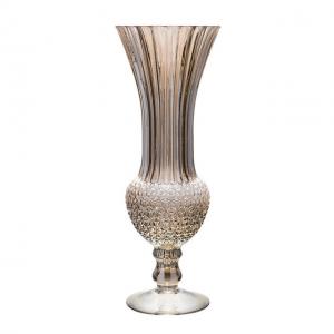China European Glass Vase Rich Bamboo Hydroponic Flowerware Champagne Gold Household Furnishings wholesale