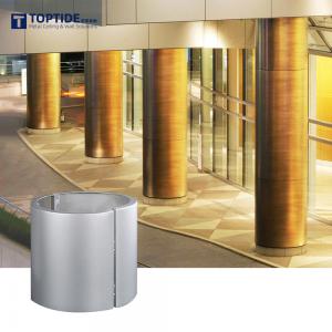 China Building Material Anodizing Aluminum Cladding Plate Metal Column Covers For Hotal wholesale