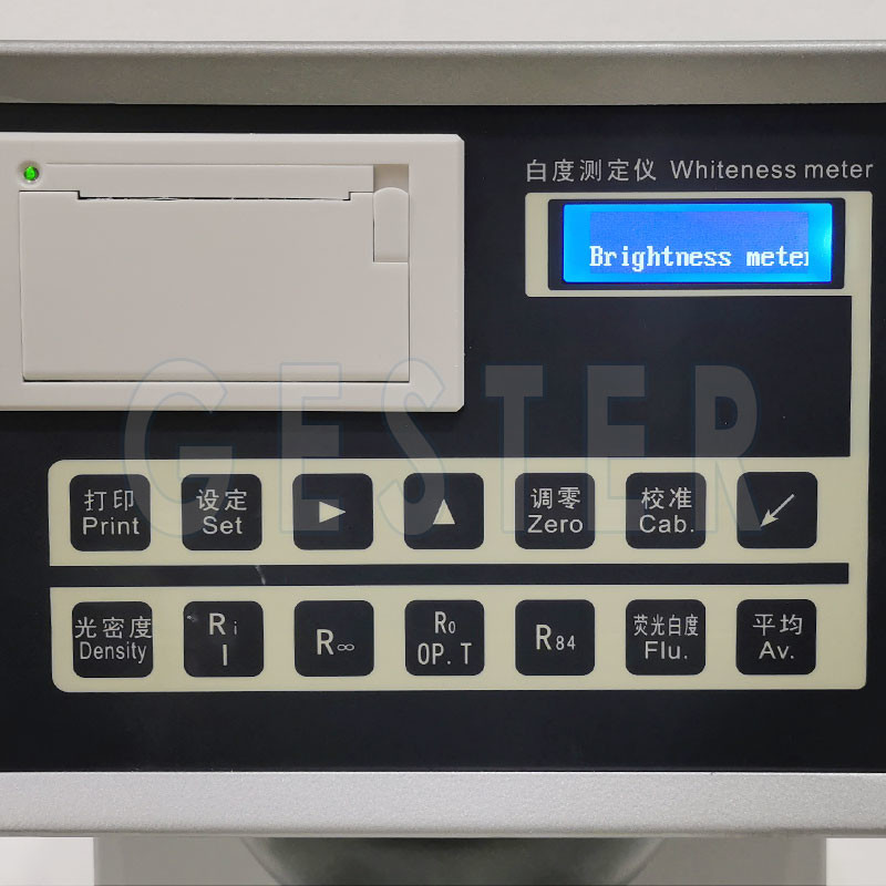 Iso 2469 Textile Testing Machine Liquid Strike Through Time Wetback Brightness Tester