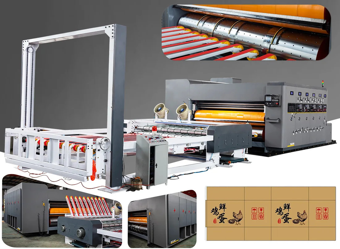 7.5kw Carton / Corrugated Box Die Cutting Machine With Cutting Precision Feed System