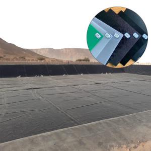 China 1.0mm 1.5mm Black Plastic Geomembrane for River and Tailings Reservoir Anti-seepage wholesale