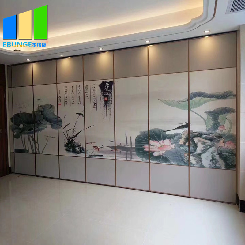 Ballroom Hanging Foldable Partition Wall Acoustic Room Dividers For Restaurant