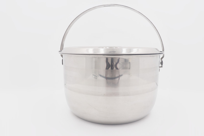 15cm Kitchenware and cookware grade stainless steel pot with lid round metal cook pot