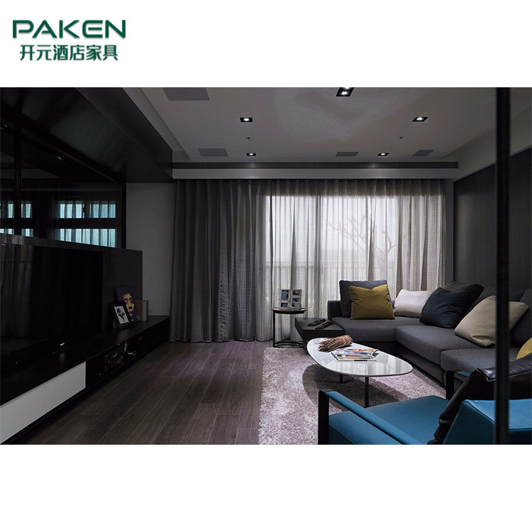 Solid Wood Plywood Modern Hotel Villa Room Furniture