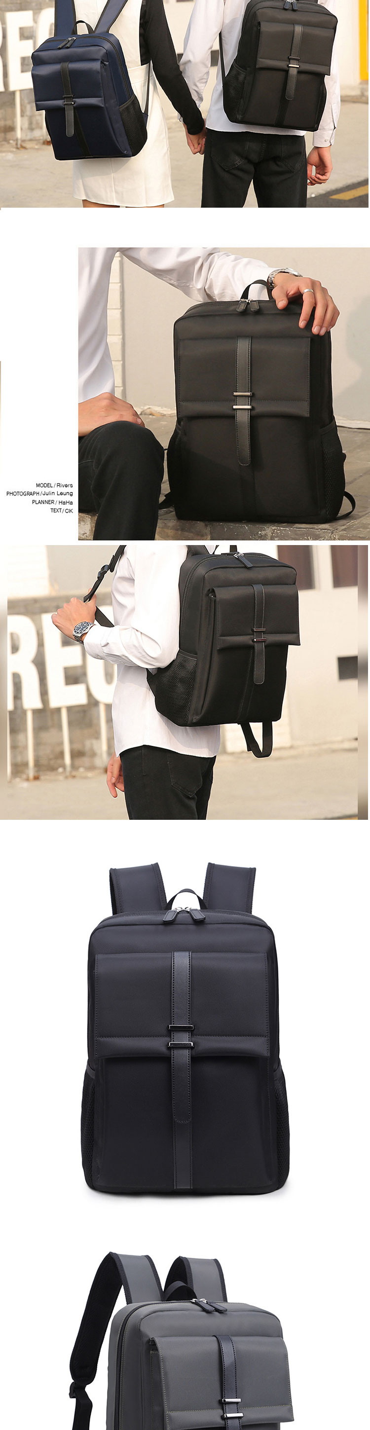Custom Logo 15.6 Inch Travel Laptop Bag business smart backpack With USB Charging Port