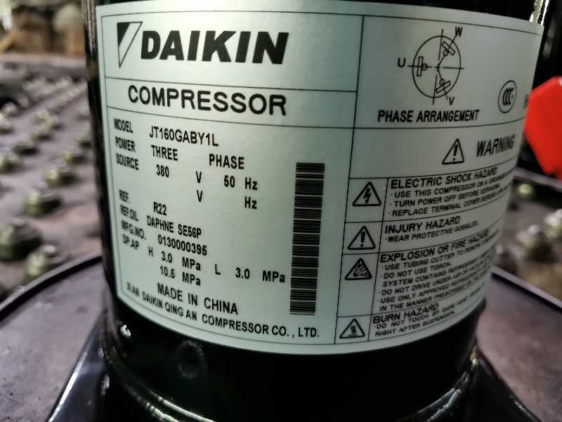 Stainless Steel Refrigeration Scroll Compressor 5HP JT160GA-Y1 With R22 Refrigerate