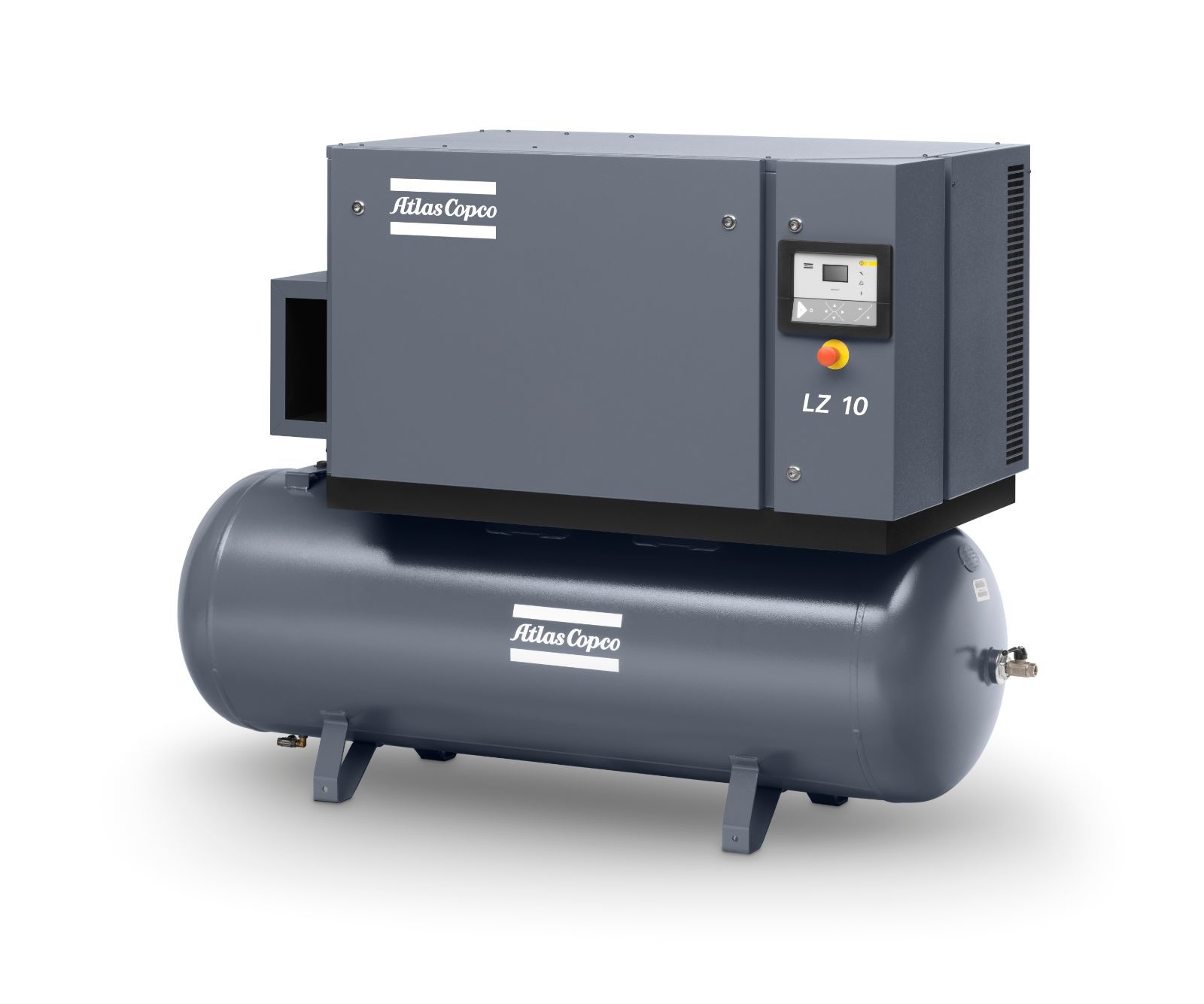 Oil Free Atlas Screw Air Compressor with LZ Premium Piston 230V 400V Voltage