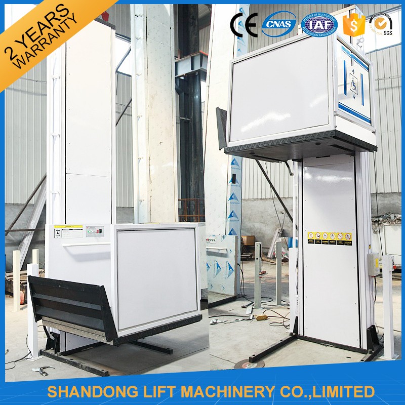 Hydraulic Vertical Wheelchair Platform Lift / Aluminum Alloy Patient Lifting Hoists