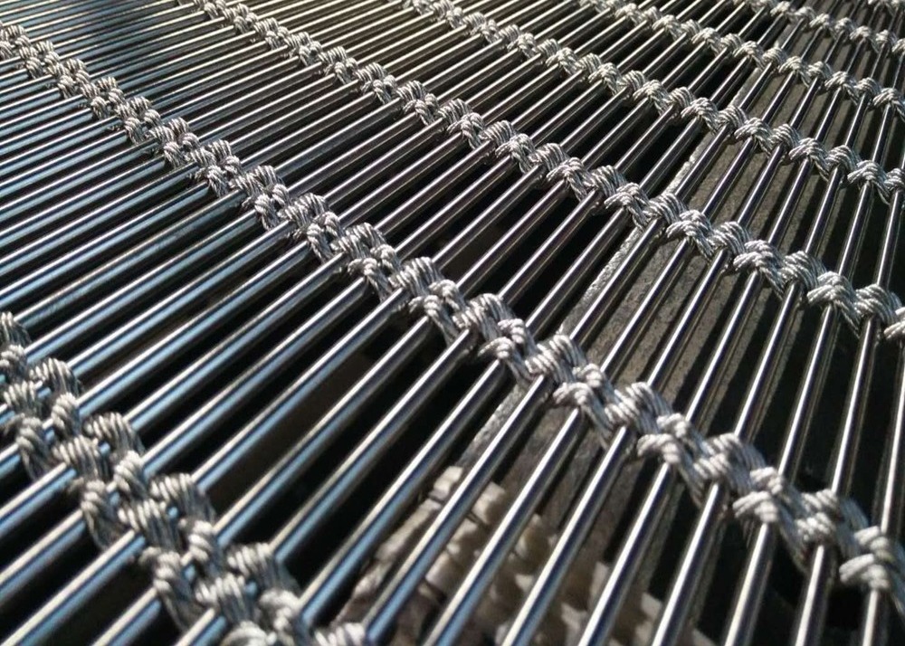 Stainless Steel Metal Mesh Screen Room Divider Decorative Woven Mesh