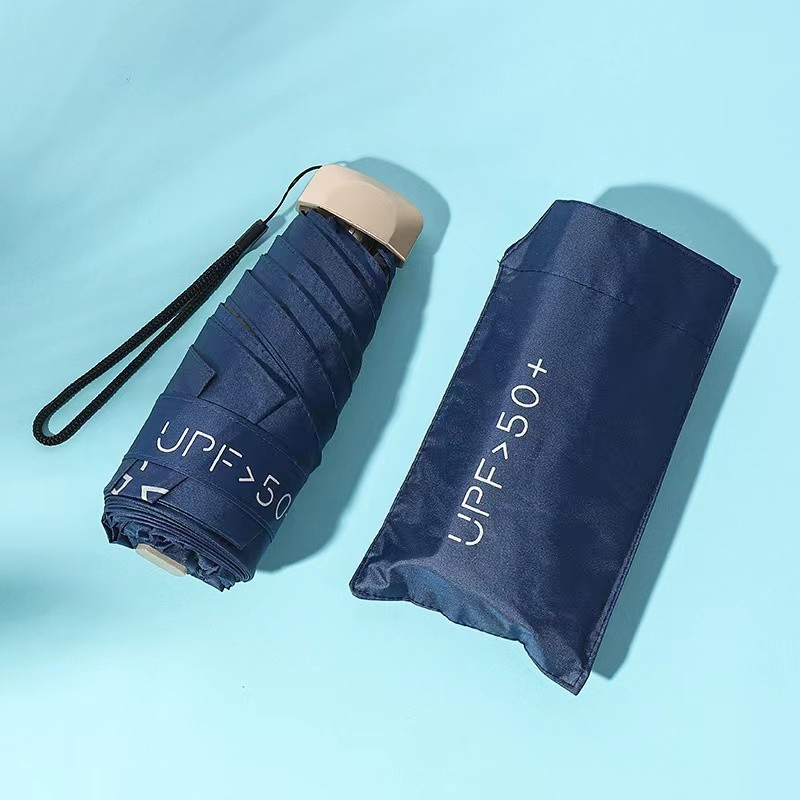 Ultra Low Light Portable 5 Foldable Umbrella Sunblock UV Small Pocket Umbrella