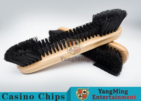 Quality Casino Table Maple Wood Brush Dedicated Table Layout Cleaning Brush For Casino Gambling Poker Games for sale