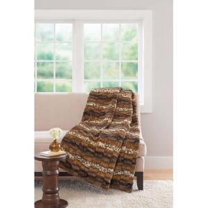 China Better Homes and Gardens 50&quot; x 60&quot; Faux Fur Throw, Mixed Leopard wholesale
