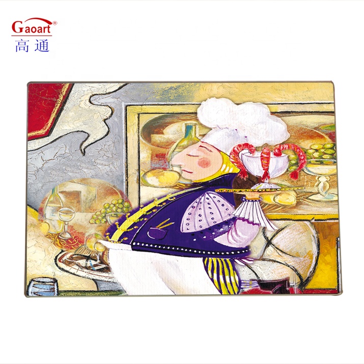 Tempered Glass Cutting Board Unbreakable Round Kitchen Tool with Customized Logo