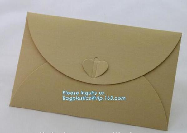 Wholesale custom 4X6 greeting cards 100 pack V flap brown kraft paper A6 envelopes,private label brown kraft paper envel