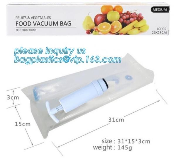 Vacuum Bag packaging snack/plastic food grade China food grade storage heat seal plastic packaging food vacuum seal bag