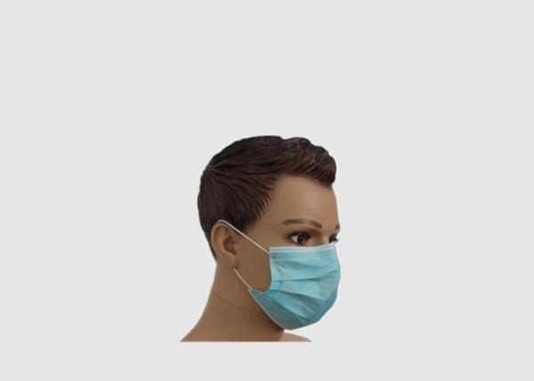 Blue Disposable Mask Personal Safety Non Woven Face Mask For Beauty Salon