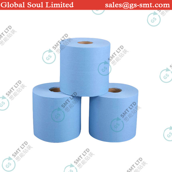 Industrial Large Roll Paper Decontamination Oil / Water Absorption Point Broken Wiping Paper 23*30cm
