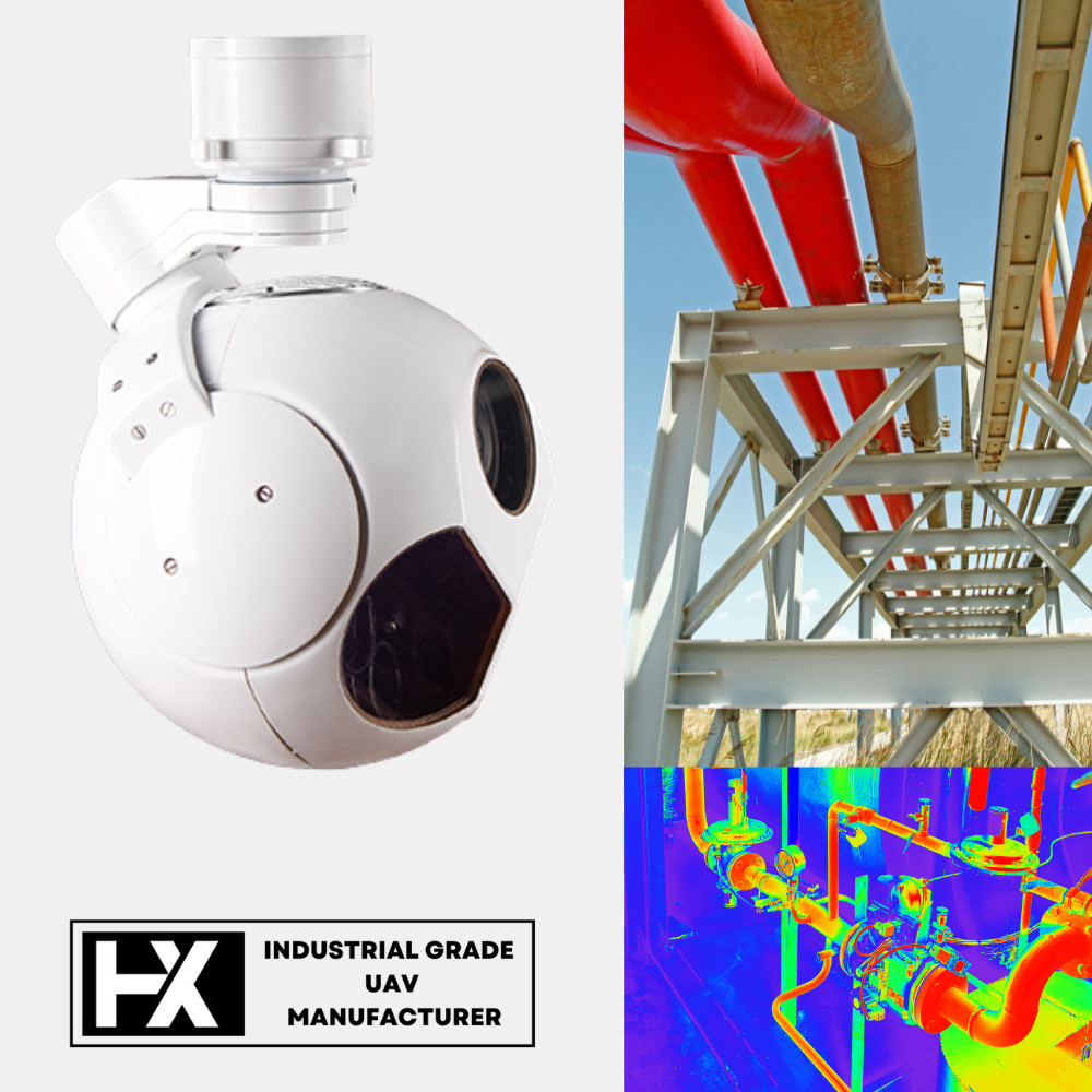 1KG Weight UAV Pod Monitoring Camera Uncooled Infrared Thermal Camera HXTS01DT