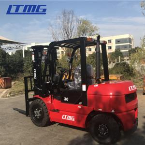 China Counter Balance Diesel Forklift Truck With ISUZU C240 Engine Pneumatic Tire wholesale