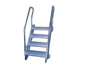 China Aluminium Alloy Marine Boarding Ladder Anti-Slip Feet Strong Anti-Rust Bulwark Ladder on sale