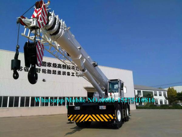 Quality Heavy Duty 80 Tonne Mobile Crane Truck RT80 With CAT Engine Automatic Gear Box for sale