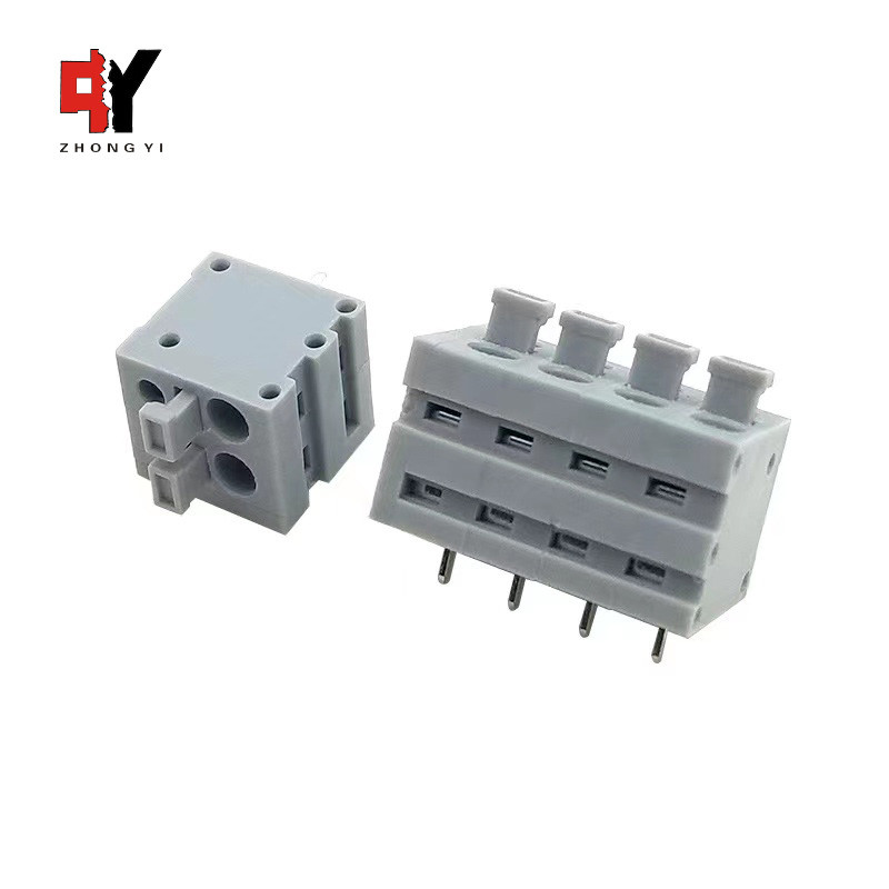 HQ211V-2.54mm Pitch Screwless pcb spring terminal block