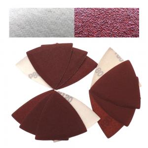 China 80mm Triangle Red Aluminum Oxide Multi Tool Sand Paper Disc Pad For Automotive Peeling Paint wholesale