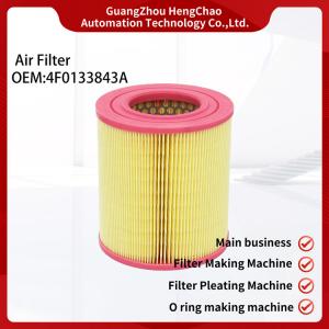 China Car Interior Air Filter OEM 4F0133843A Car Air Filter Cartridge Equipment wholesale