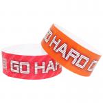 China Customized Paper Event Wristbands Waterproof Printed Tyvek Material for sale