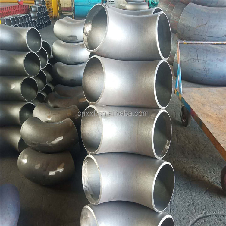 SUS304 316 Stainless Steel Butt-Weld Fittings Bw Lr Long Radius 90 Degree Sch10 Sch40 Seamless Ss Elbow Welding 45 Degree