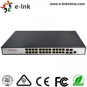 China 28 Ports Power Over Ethernet Gigabit Switch Managed IEEE 802.3af 15.4W per PoE port wholesale