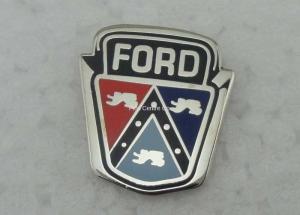 China Die Stamped Hard Enamel Pin Ford Badges , Custom Trading Pins wholesale