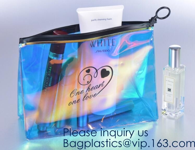 High Performance Toiletry Bag,Vinyl Plastic Toiletry for Travel Accessories Organizer Makeup bag,Wine sling Recycled Cos