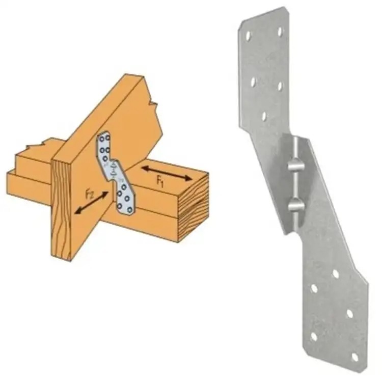 Customized Heavy Duty Bracket Modern Stainless Steel Durable Anti Corrosion Punching Metal Stamping Truss Bracket