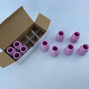 China 10Pcs TIG Welder Torch Accessories for Welding Pink Large Gas Lens Cup Alumina Nozzle on sale
