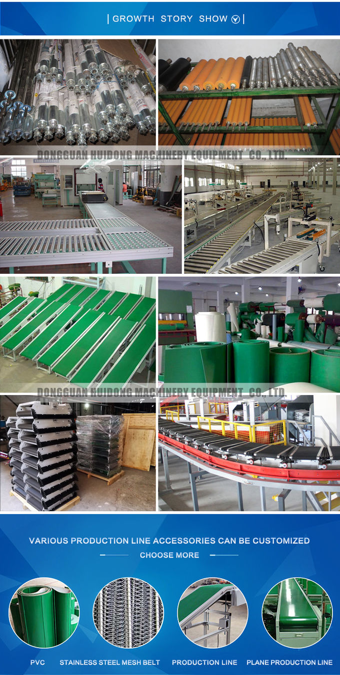 Industrial Single Groove Driven Gravity Roller Conveyor Customized Size