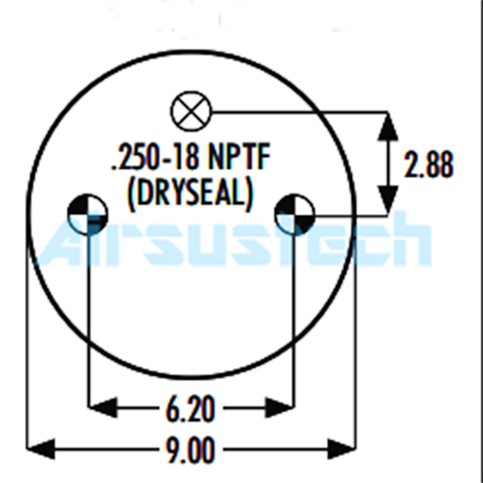 Easy Installation 1B12-306 Goodyear Air Spring 578-91-3-301 Single Convoluted Industrial Air Shock